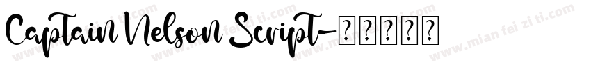 Captain Nelson Script字体转换